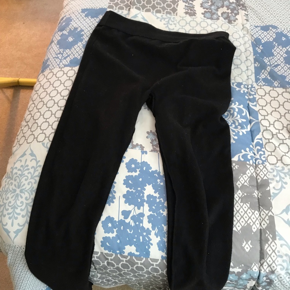Black warm sweater leggings